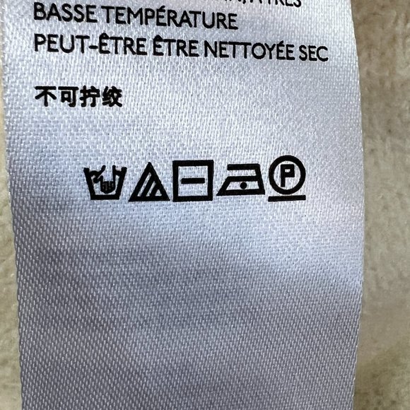 Anthropologie Joy Ivory Cream Fringed Hem V-Neck Sweater Size Small - Picture 10 of 11